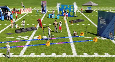 Image of Football Combine game package.